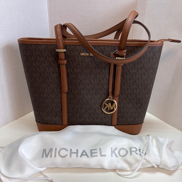 Michael Kors Jet Set Tote Shopper Handbag Nice! - Picture 1 of 8